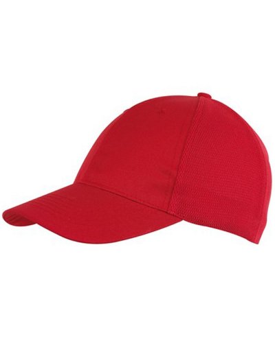 Cappellino 6 pannelli PITCHER Rosso