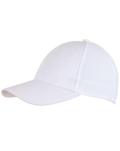 Cappellino 6 pannelli PITCHER Bianco