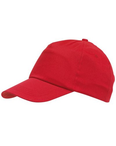 Cappellino 5-pannelli FAVOURITE Rosso