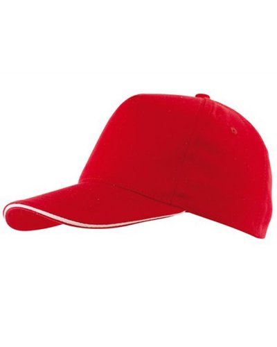 Sandwich-Cap a 5-pannelli WALK Rosso