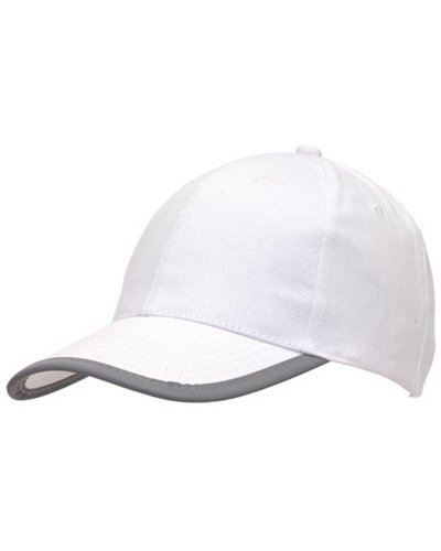 Cappellino baseball 6-pannelli DETECTION Bianco