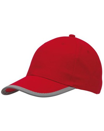 Cappellino baseball 6-pannelli DETECTION Rosso