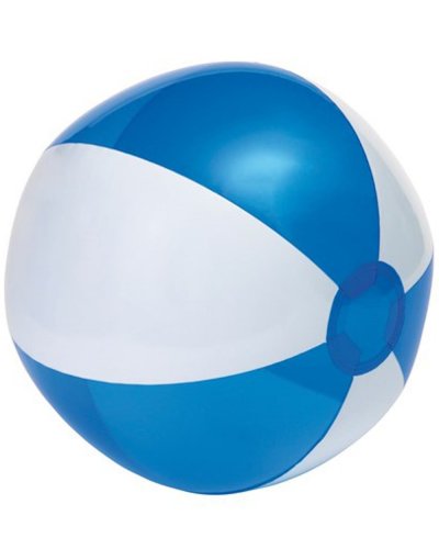 Pallone da spiaggia OCEAN Bianco / Trasparente Blu