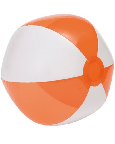 Pallone da spiaggia OCEAN Bianco / Trasparente Arancio