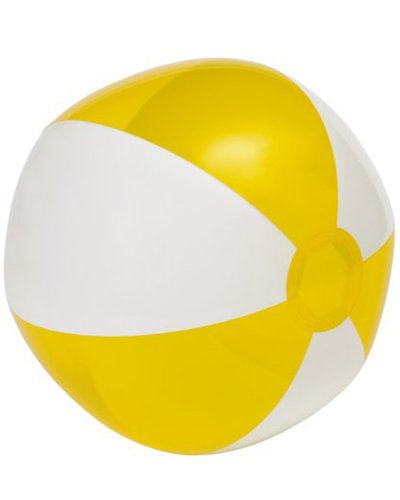 Pallone da spiaggia OCEAN Bianco / Trasparente Giallo