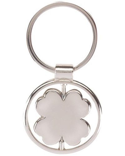Portachiavi SPINNING CLOVER LEAF Argento
