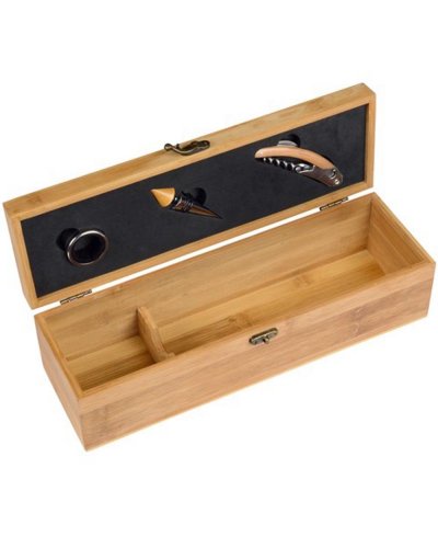 Set vino Bamboo Precious Marrone