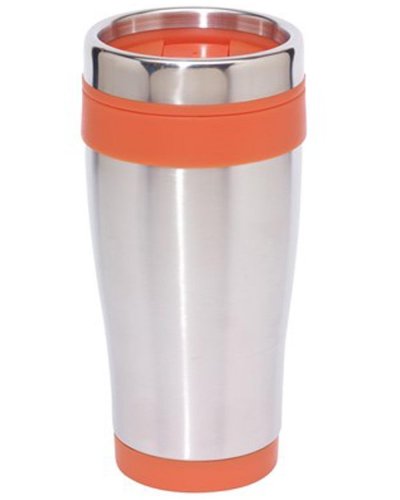 Bicchiere termico LUNGO Argento / Arancio