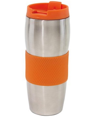 Bicchiere termico Au Lait Argento / Arancio