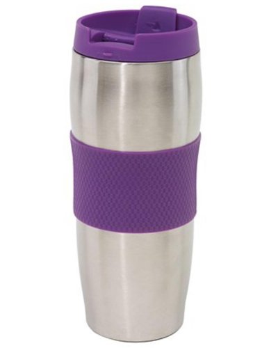 Bicchiere termico Au Lait Argento / Violetto