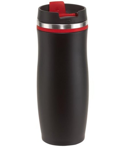 Bicchiere termico Dark Crema Nero / Rosso