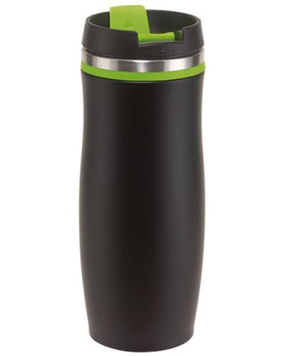 Bicchiere termico Dark Crema Nero / Verde
