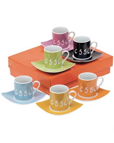 Set tazzine da espresso LA DOLCE VITA Multicolor