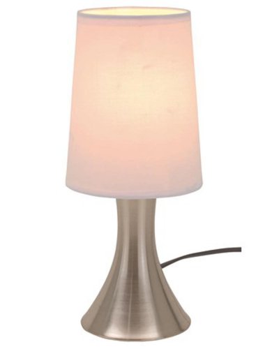 Lampada da tavolo TOUCH ME Argento / Bianco