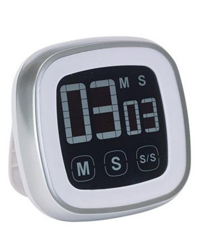 Timer da cucina Touch'n'cook Argento / Bianco