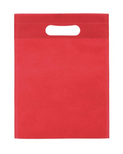 Shopper in TNT manici a fagiolo Rosso