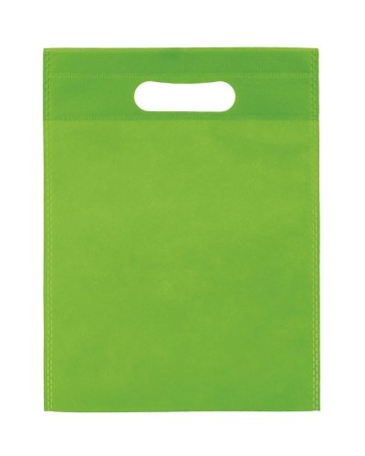 Shopper in TNT manici a fagiolo Pistacchio