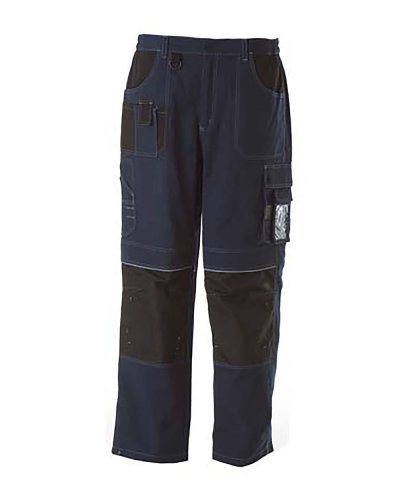 Pantalone professionale multitasche foderato Navy