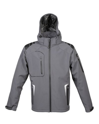 Giubbino in softshell a 3 strati Artic Grey
