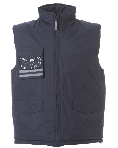 Gilet da lavoro con taschino portabdge Navy
