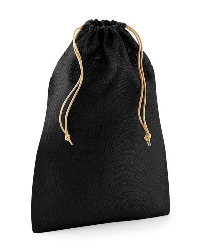 Sacca in Juta M Black / Natural