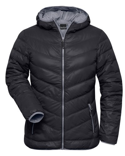 Ladies' Down Jacket Black/Grey