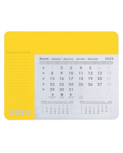 Tappetino con calendario 12 fogli