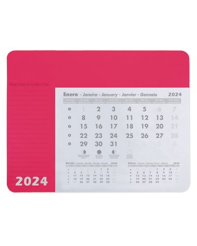 Tappetino con calendario 12 fogli