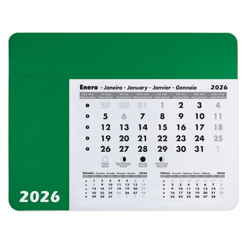 Tappetino calendario PVC 13 fogli 23x18cm