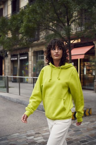 Felpa con Cappuccio Unisex Pratica e Resistente con Tascone Auricolari