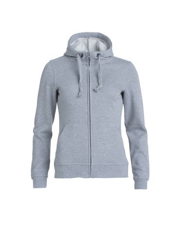 Felpa Basic Hoody Full Zip con Cappuccio Poliestere Cotone 280g