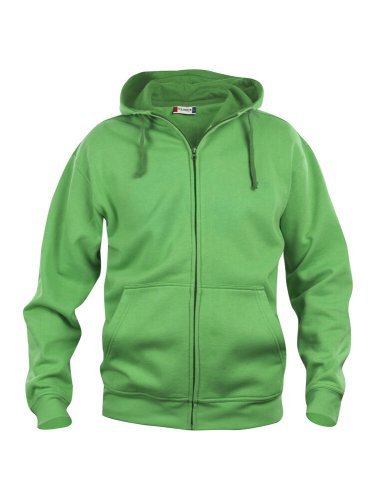Felpa Basic Hoody Full Zip con Cappuccio Poliestere Cotone 280g