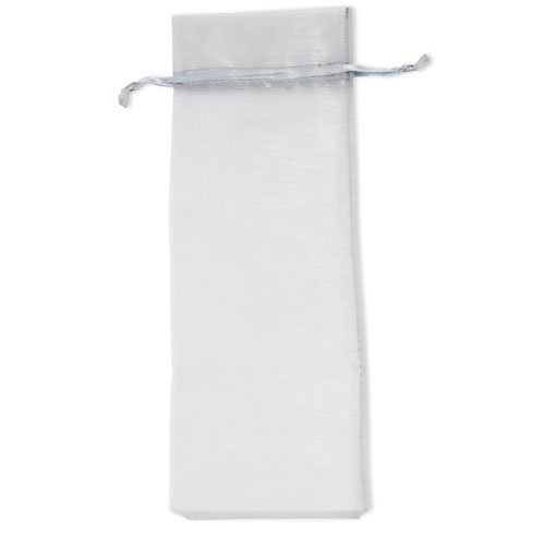 Pochon en organza avec fermeture à cordon