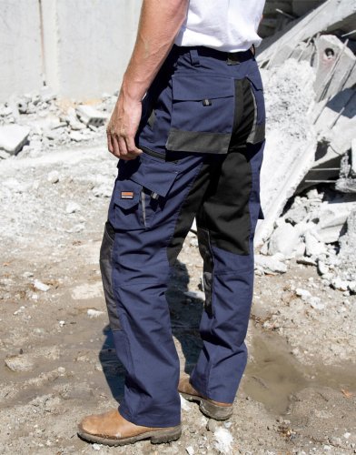 Pantaloni da lavoro Result Work Guard, rinforzati, bande riflettenti