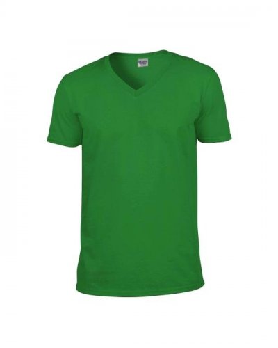 T-shirt con scollatura a V Gildan Soft Style Irish Green