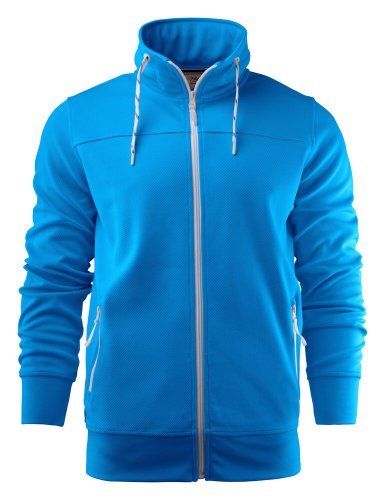 Felpa Jog full zip sportiva uomo in poliestere
