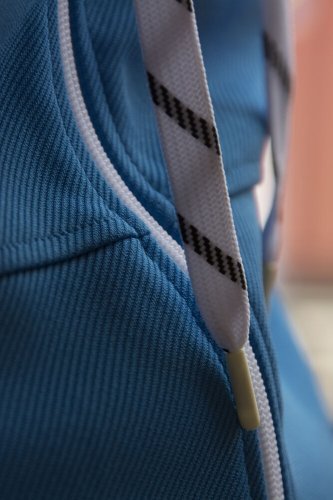 Felpa Jog full zip sportiva uomo in poliestere