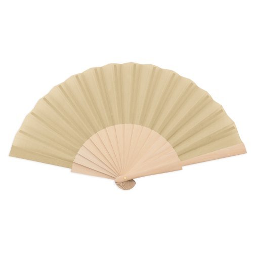 Ventaglio Elegance Legno Naturale 16 stecche Beige scuro