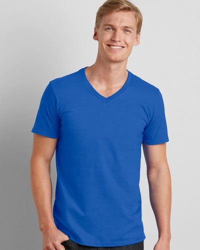 T-shirt con scollatura a V Gildan Soft Style
