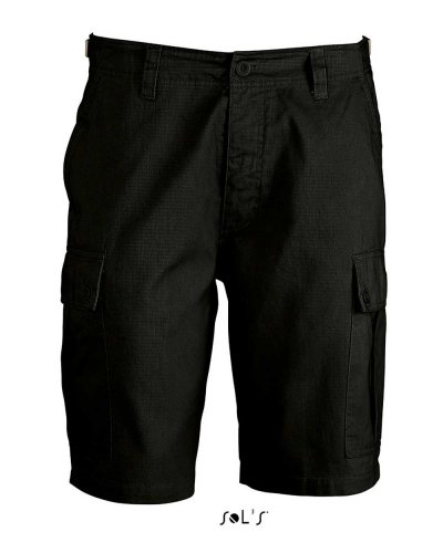 Bermuda uomo con tasconi Nero