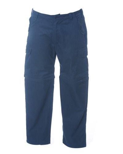 Pantalone multitasche accorciabile mediante zip