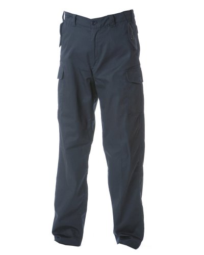 Pantalone multitasche poliestere-cotone Navy