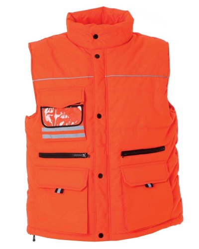 Gilet da lavoro arancio Fluo