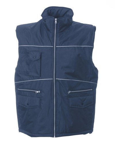 Gilet in nylon pongee impermeabilizzato Blue