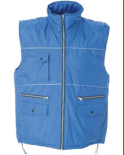 Gilet in nylon pongee impermeabilizzato Royal