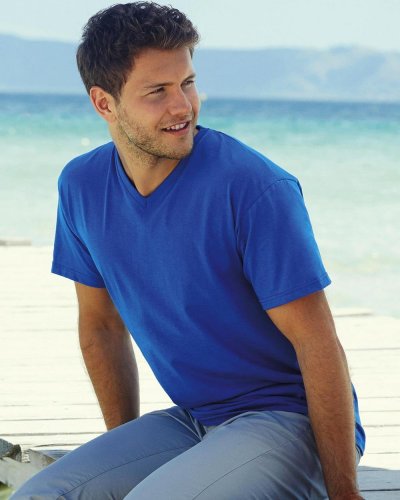 T-shirt Valueweight scollo a V