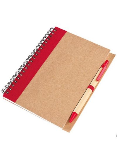 Quaderno ad anelli in carta riciclata Recycle L Rosso