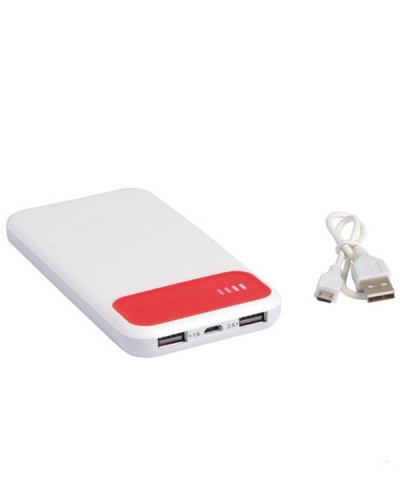 Powerbank Silicon Valley 10.000 mAh Bianco / Rosso