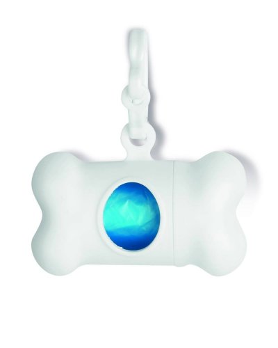 Dispenser per sacchetti con gancio Bianco