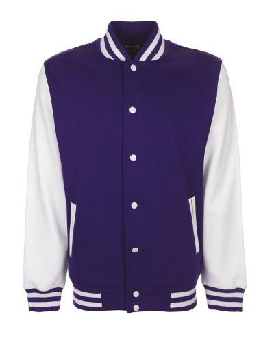 Varsity Jacket Purple/White